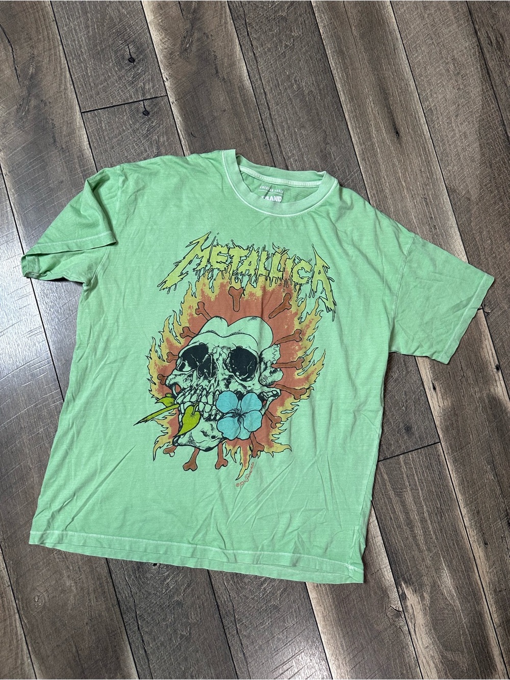 American Eagle Metallic Band Tee